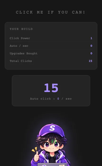 The counter and auto-click rate
