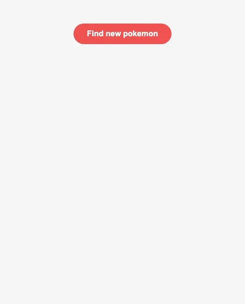 Pokédex — the empty starting state