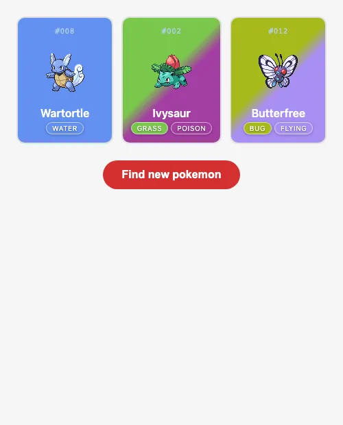 Three cards drawn