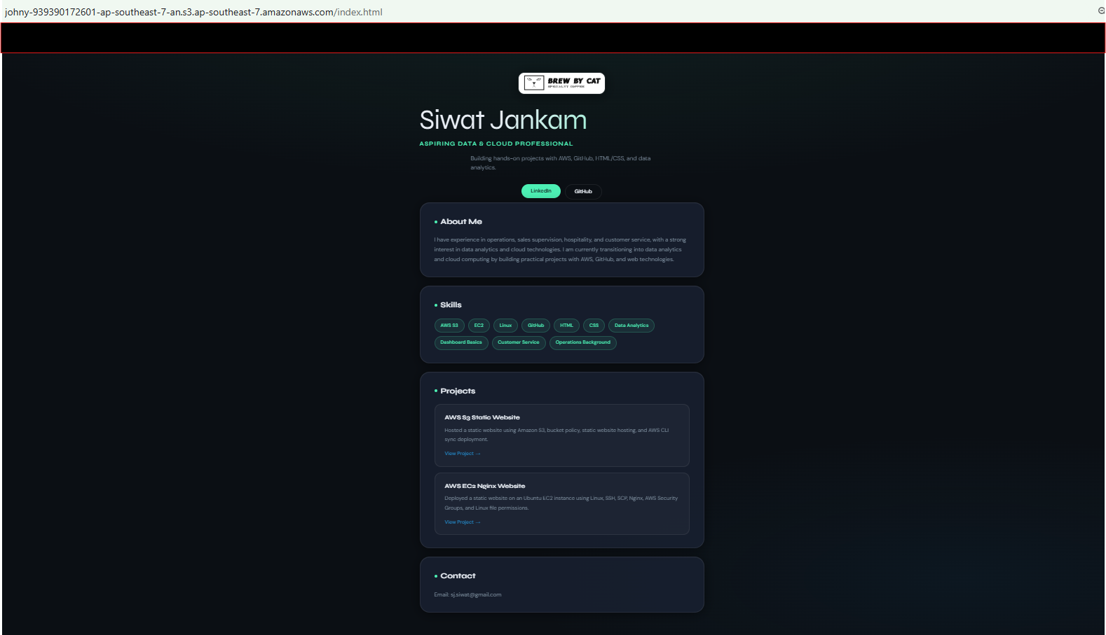 S3 project screenshot